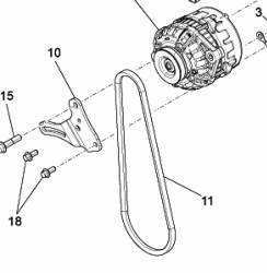 V-belt alternator